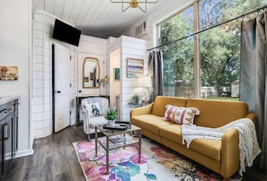 Large living room window allowing for natural light