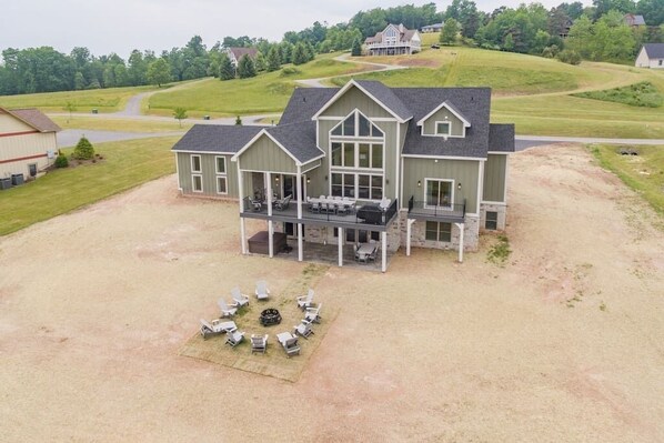 Rear Sky view of home