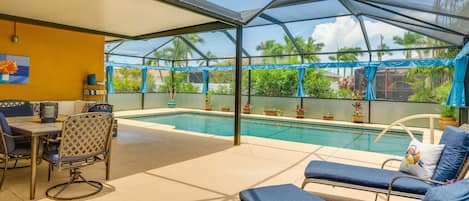 Cape Coral Vacation Rental | 3BR | 2BA | 1 Step Required | 1,663 Sq Ft