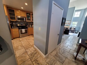 Looking into the kitchen from the foyer