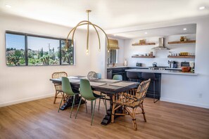 An open floor plan allows you to enjoy the kitchen and quality time with others!