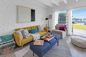"Happiness is checking into an Airbnb like this."