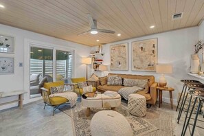 Plenty of space for everyone to relax after a day at the beach.