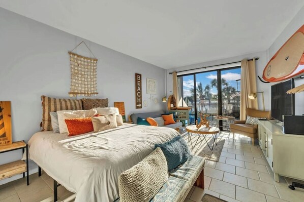 Unwind in a nice bed with premium linens.