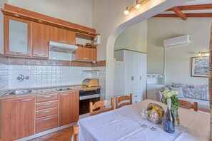 Kitchen and dining area