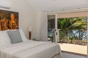 Upstairs master with ocean views and ensuite