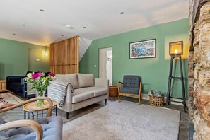 The living room at Teacher's Cottage, Gower