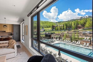 Pool View from Living Room summer
