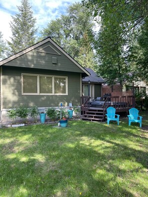 Front of house just a few steps away from the golf course