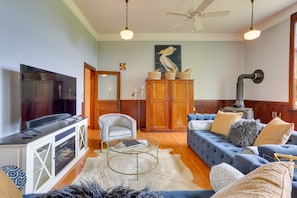 Formal Room | Wood-Burning Stove | Fireplace