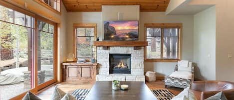 Living Room with Patio Access