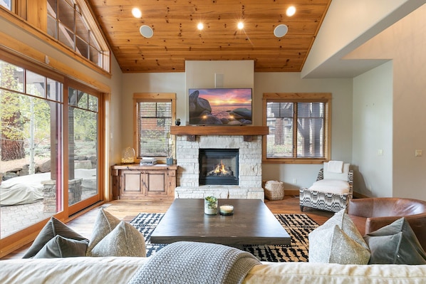 Living Room with Patio Access