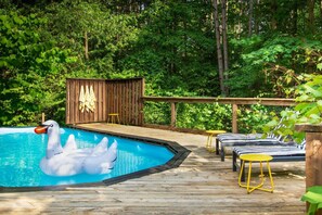 Just chillin' in my own little oasis 🦆💦 #PoolVibes #RelaxationMode