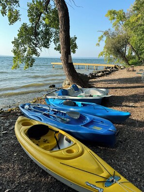 Grab one of our kayaks and explore the majestic lake. (Kayaks available Memorial Day to Labor Day).