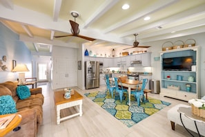 Living Area | Dining Area | Kitchen