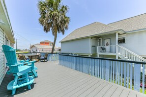 Large deck for enjoying the salty breeze