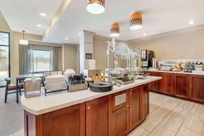 Free daily buffet breakfast