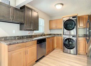 Fully stocked kitchen