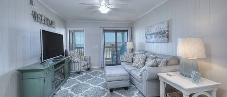 Relax with the comforts of home in this ocean front paradise.