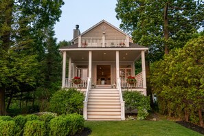 The Grand Staircase Leads you to your Lakefront Oasis