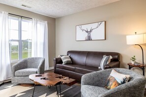 Enjoy the open living space as your crew relaxs