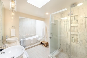 Decadent En Suite Bath, Shower, Separate Tub, Dual Vanity