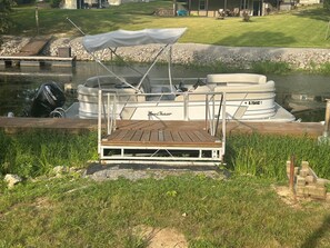 Pontoon boat & dock - boat for rent separately