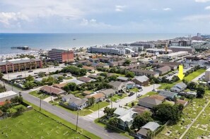 We are just an 8 minute walk from the beach, and well..everything else! 