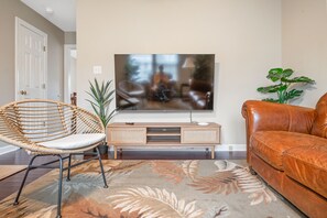 Living Room: Relax in style with chic furnishings and vibrant decor—your retreat awaits!