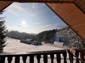 Udsigt fra feriebolig (vinter)