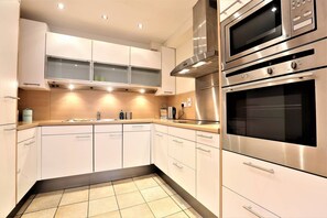 Sleek, fully equipped kitchen for the home chef