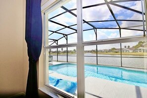This is the view from the master bedroom
