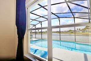 This is the view from the master bedroom