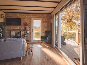 Living area | Cedar Lodge - Oakwater Escapes, Sea, near Ilminster