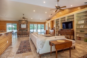 VIEW FROM THE FRONT DOOR, SPACIOUS KITCHEN IS TO THE LEFT. COME ON IN!