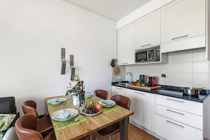Kitchen and dining area