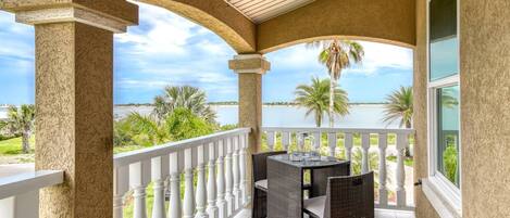 Watch the dolphins play from your private balcony overlooking Dolphin Bay!