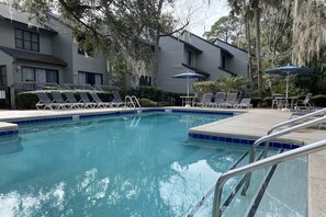 Plenty of seating at the pool