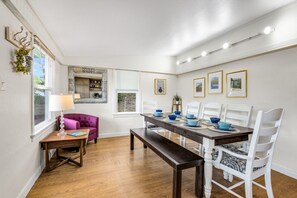 Dining table seats 8