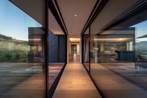 Hallway with both balconies