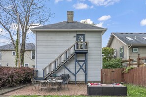 The stairs here lead to bedroom 2.