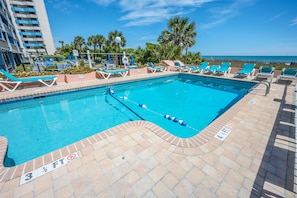 Enjoy the outdoor pool