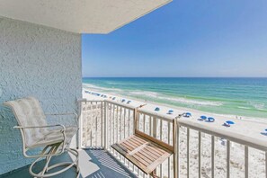 Enjoy the stunning Gulf view from the comfort of your own private balcony.