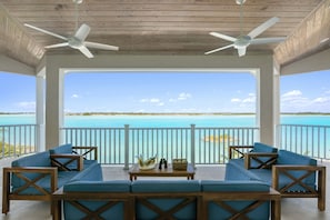 View from top balcony