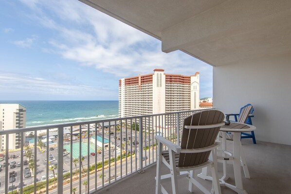 Private balcony with a view of The Gulf.