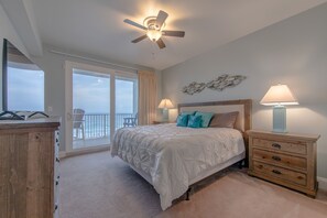 Master bedroom with a view of The Gulf.