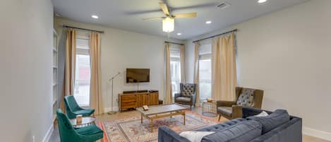 Austin Vacation Rental | 3BR | 2.5BA | Stairs Required | 1,946 Sq Ft