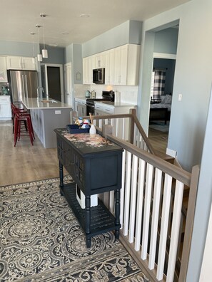 Looking in from the front door