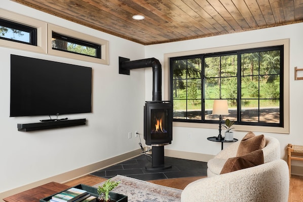 Living Room with Jøtul Stove.