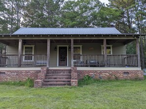 Cabin front porch.